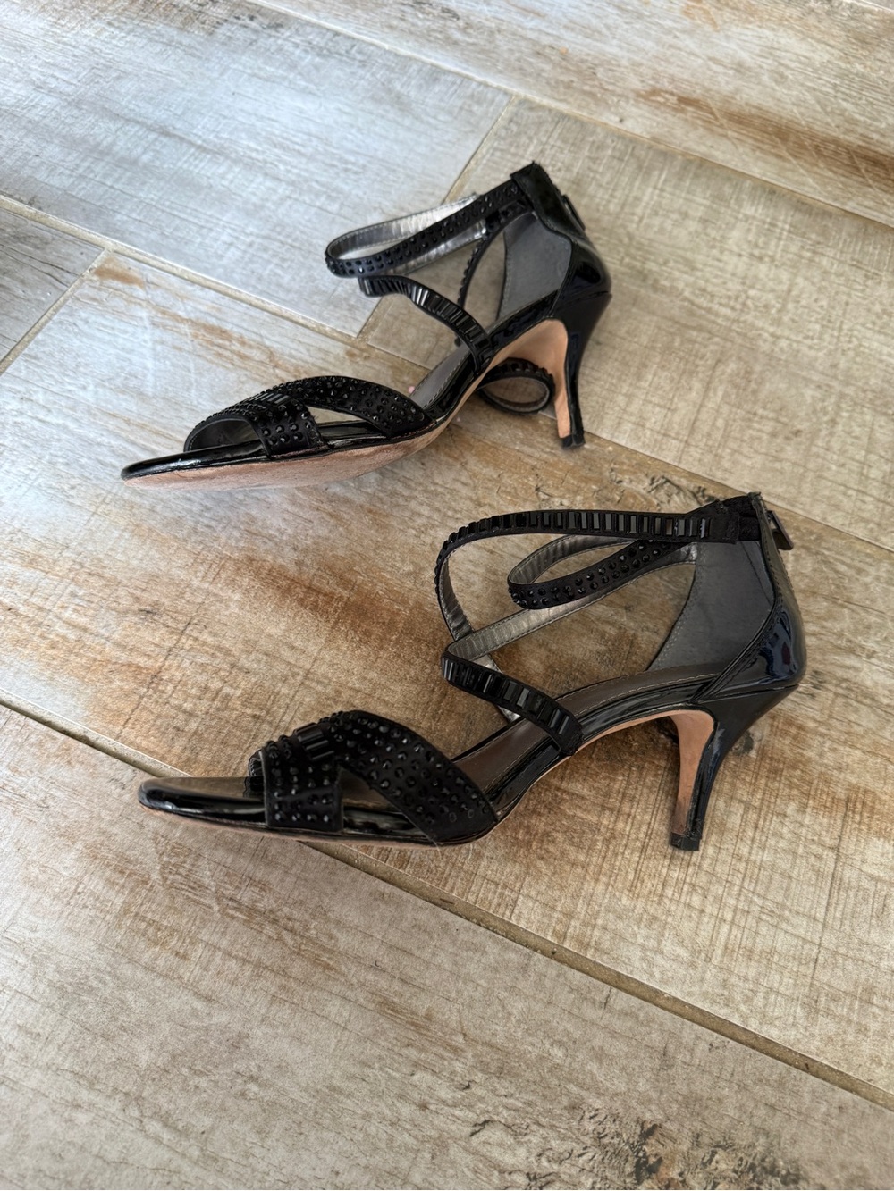 Black Patent Leather Antonio Melani Heels 8M